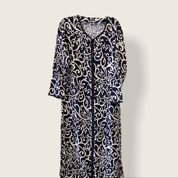 Vintage Long Boho Shift Dress Sz M - Picture 1 of 6